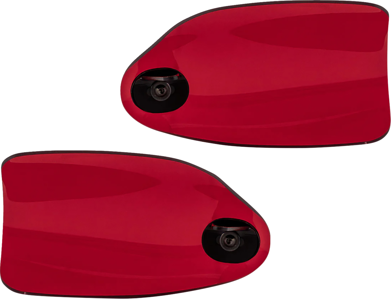 Klock Werks Flare Red Hand Guards for 2002-2025 Harley Davidson Hydraulic Clutch