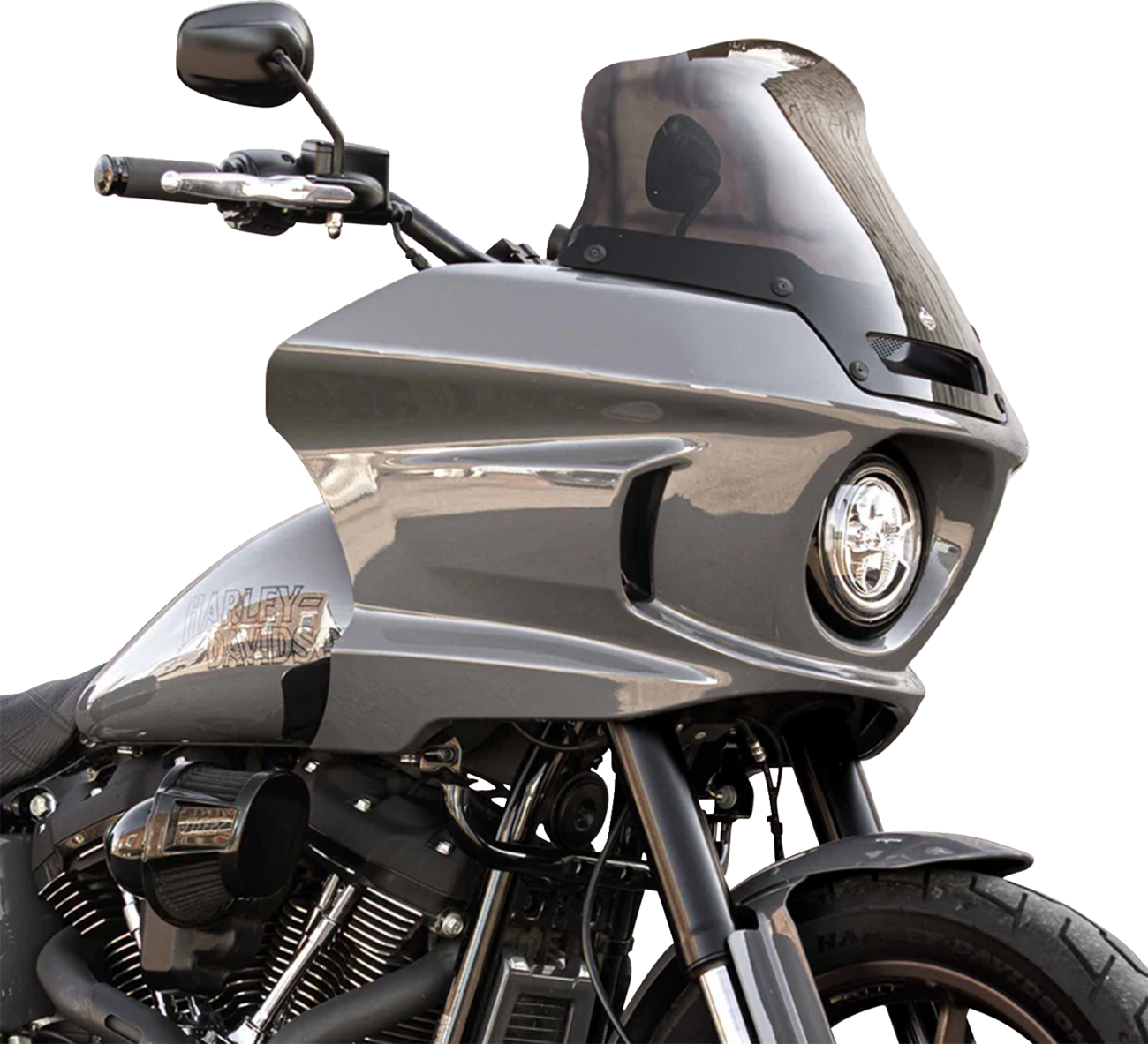 Klock Werks Kolor Flare 8" Bronze Windshield 2022-2024 Harley Softail Low Rider