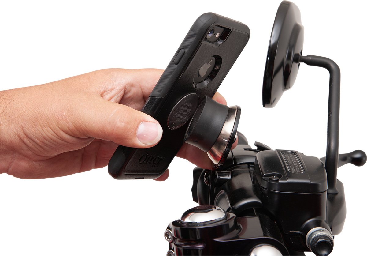 Klock Werks iOmount Handlebar Magnetic Device Holder 1996-2023 Harley Davidson