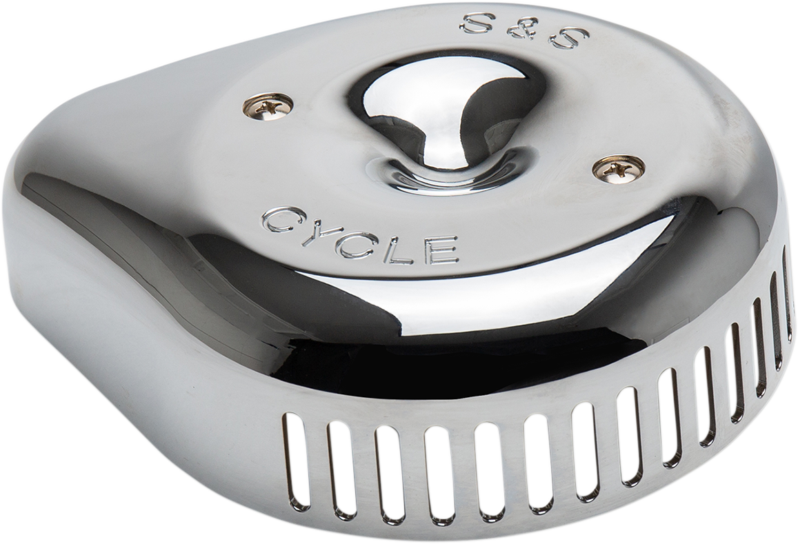 S&S Chrome Slasher Teardrop Stealth Carburetor Air Filter Cleaner Cover Harley