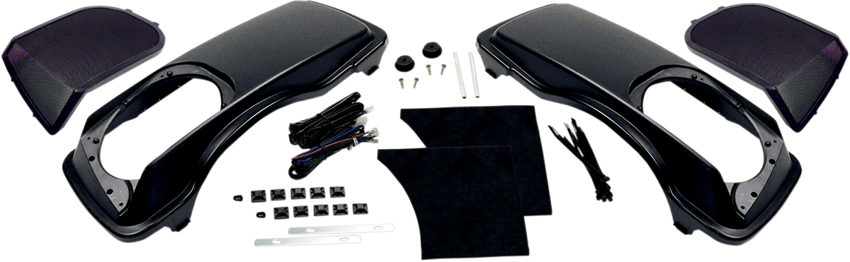 Hogtunes Hard Saddlebag Lid with 6x9 Speaker Cut Out for 1998-13 Harley Touring