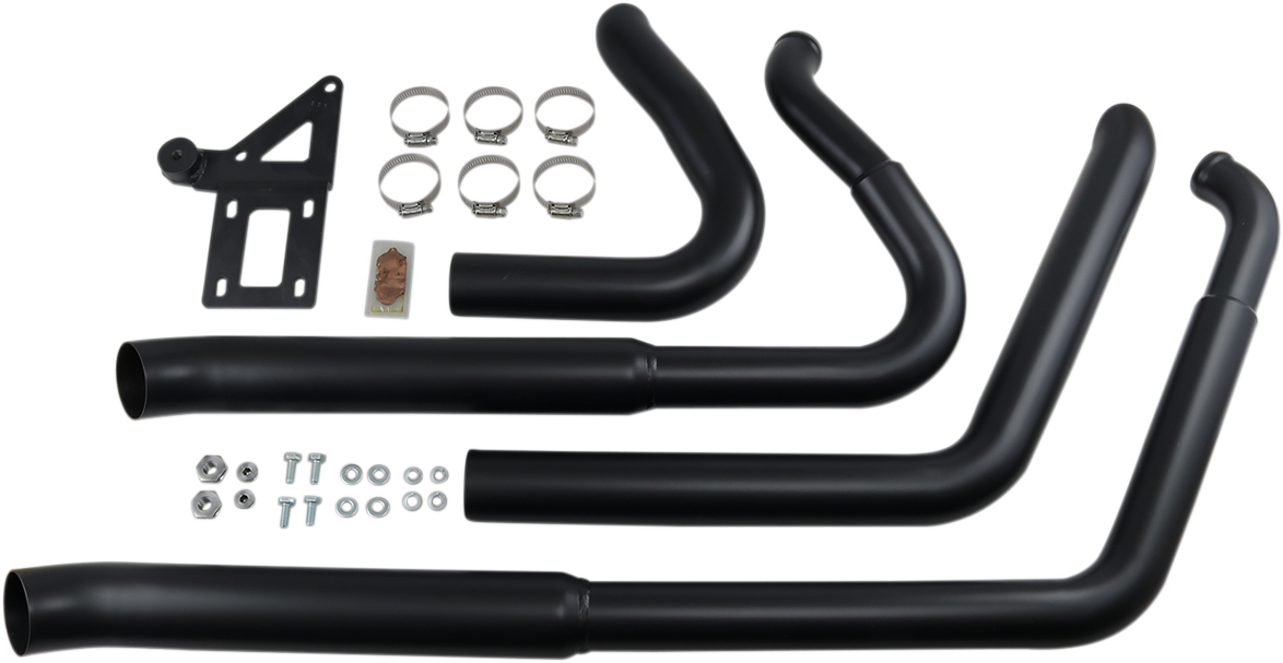 Bassani Black Pro Street Exhaust System 2018-2020 Harley Fat Boy FXBR FLFB FXBRS