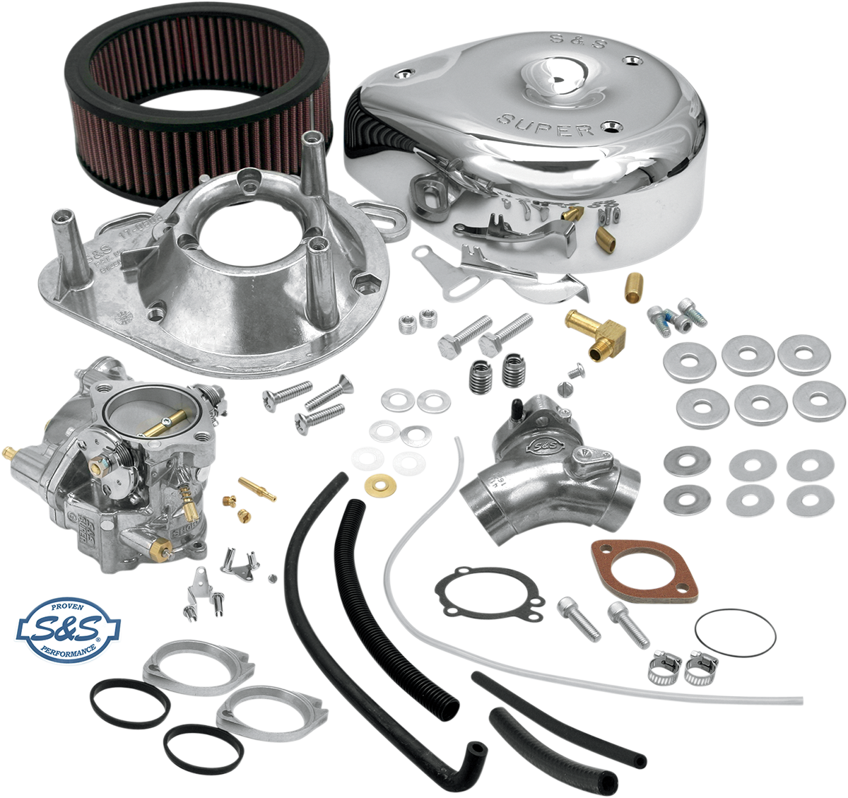 S&S Super G Carburetor Manifold Kit 1984-1992 Harley Dyna Softail Touring FLSTF