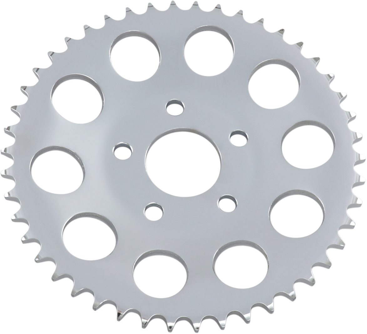 Drag Specialties Chrome 46 Tooth Dished Rear Sprocket 82-99 Harley Dyna Touring