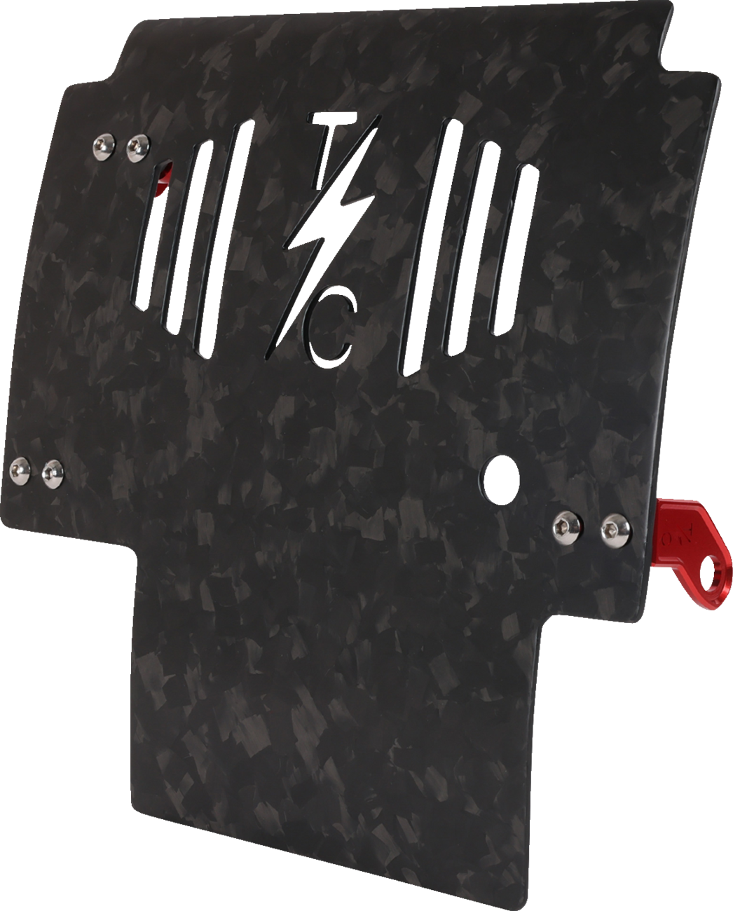 Thrashin Carbon Fiber Forged Red Skid Plate fits 2023-2025 Harley Touring FLTR