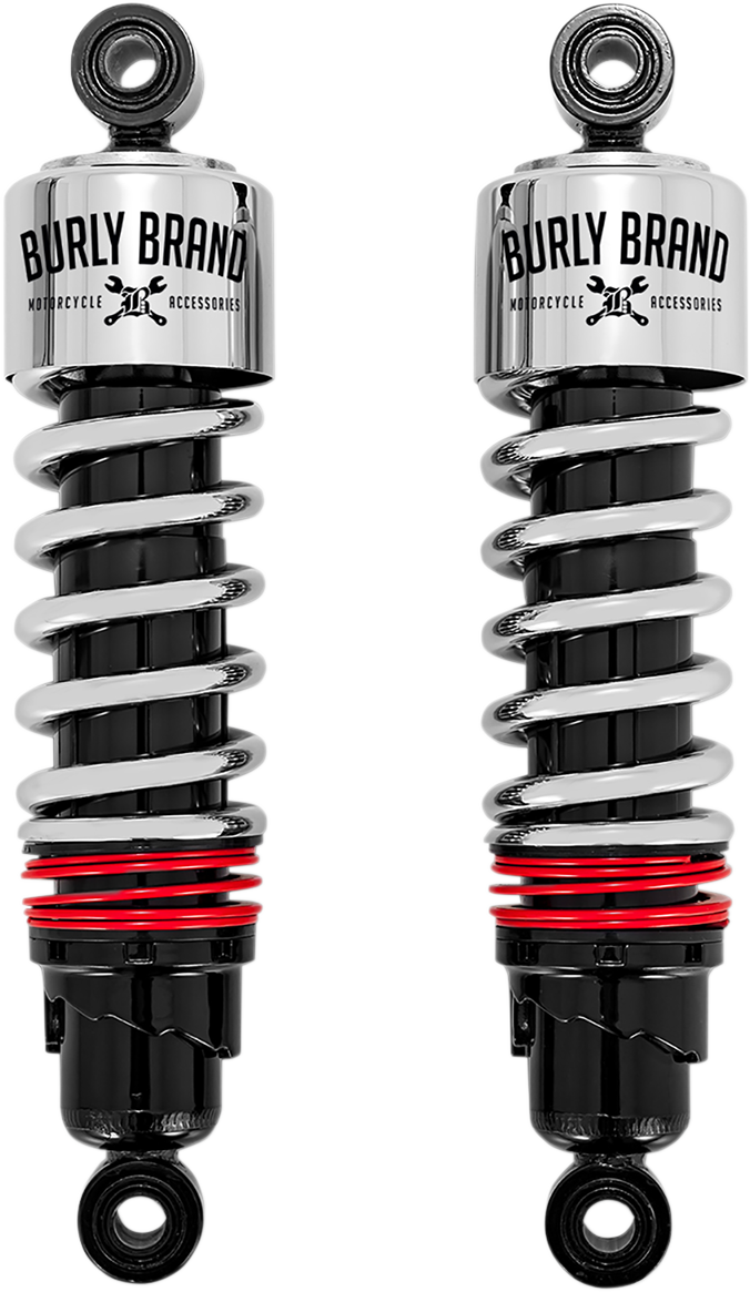 Burly Brand Slammer Plus Standard Rear Shocks fit 1980-2024 Harley Touring