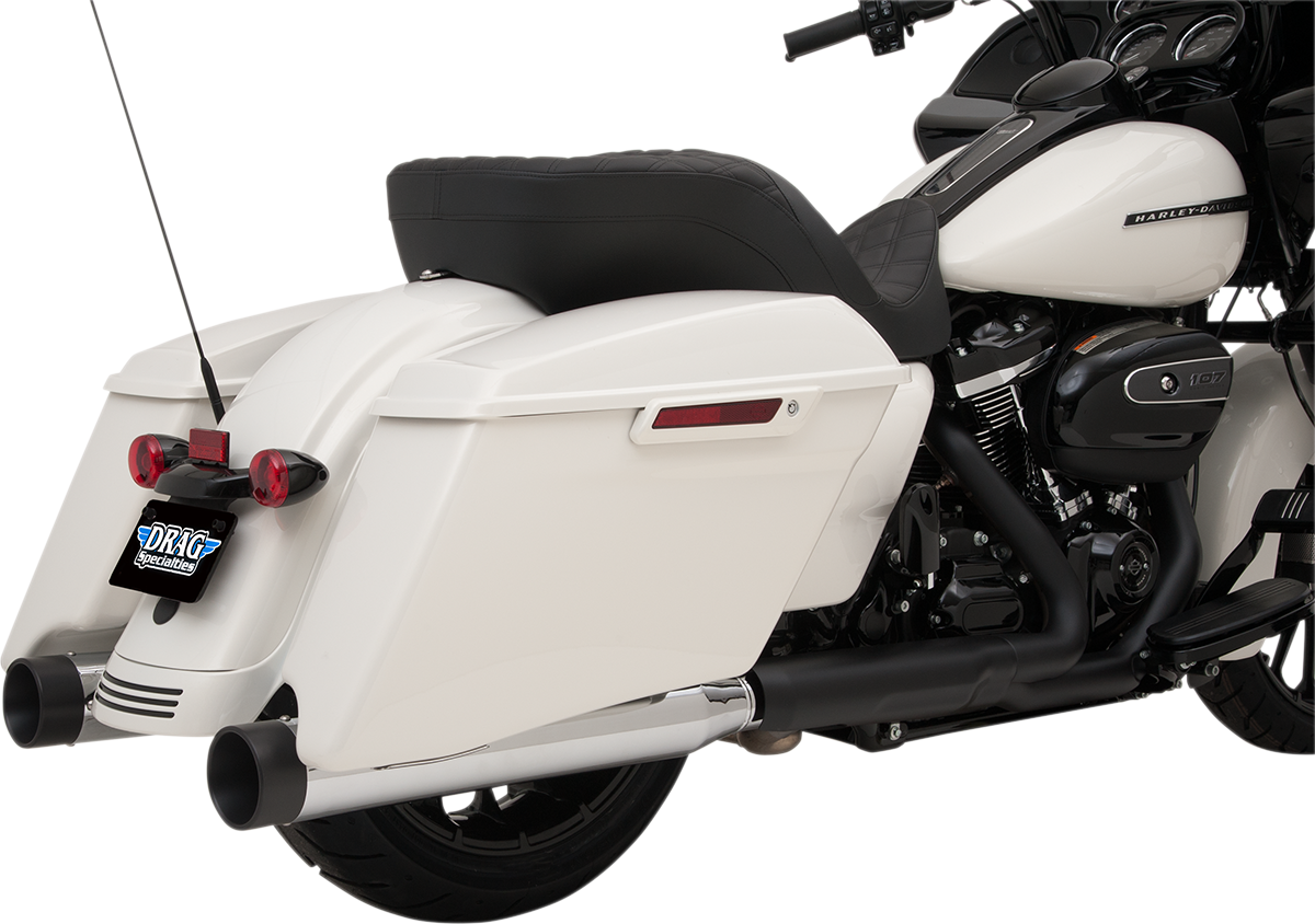 Drag Specialties Chrome 4" Exhaust Mufflers 2017-2022 Harley Touring FLHX FLTRX