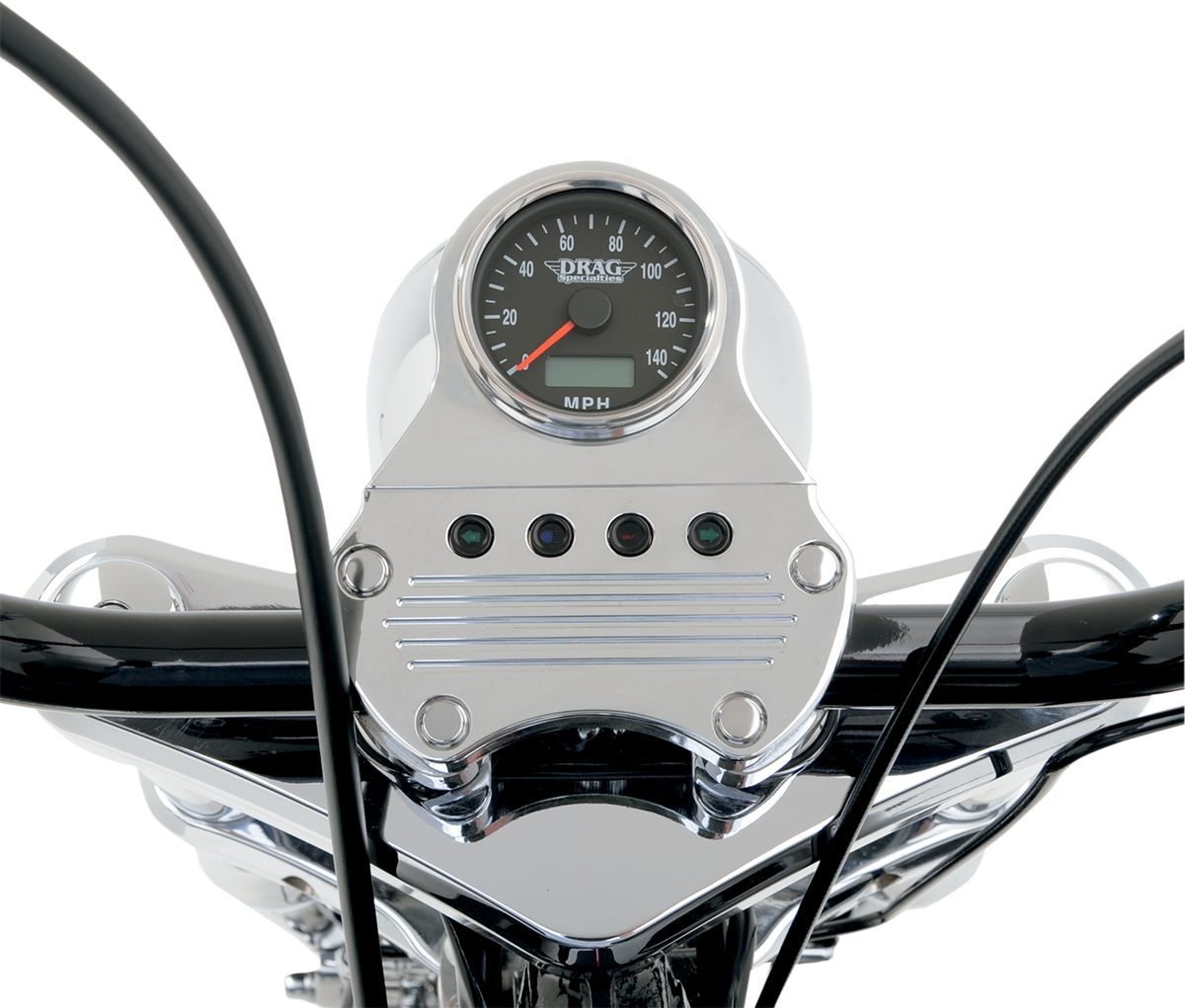 Drag Specialties Programmable 2.4" Mini Electronic Black Face Speedometer Harley