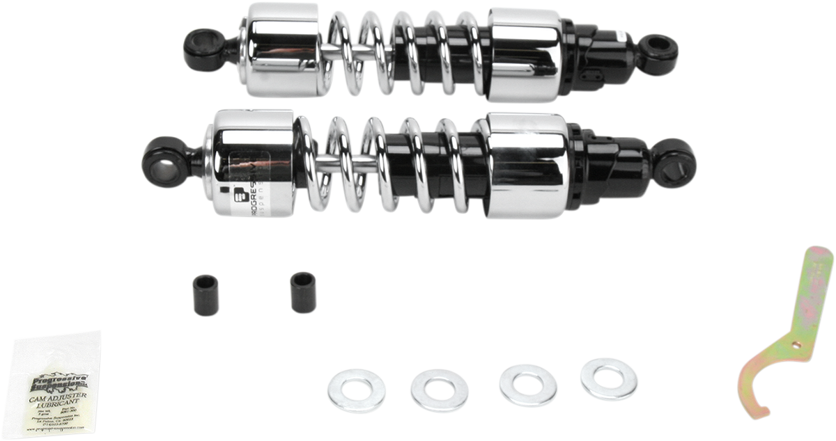Progressive Chrome Heavy Duty 13" Rear Shocks 80-83 Honda GL1100 Gold Wing