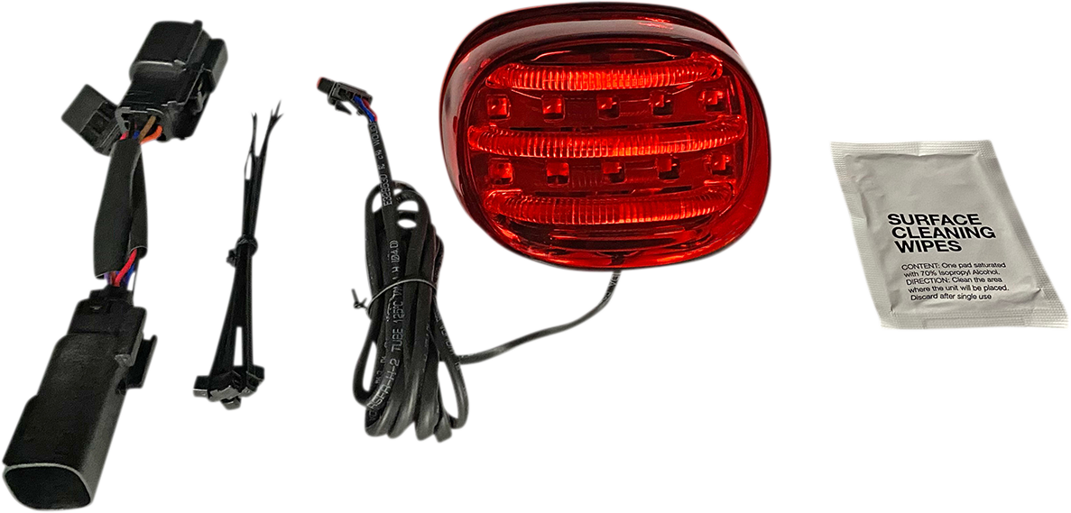 Custom Dynamics Probeam Mini Red LED Taillight 2014-24 Harley Touring FLHX FLTRX