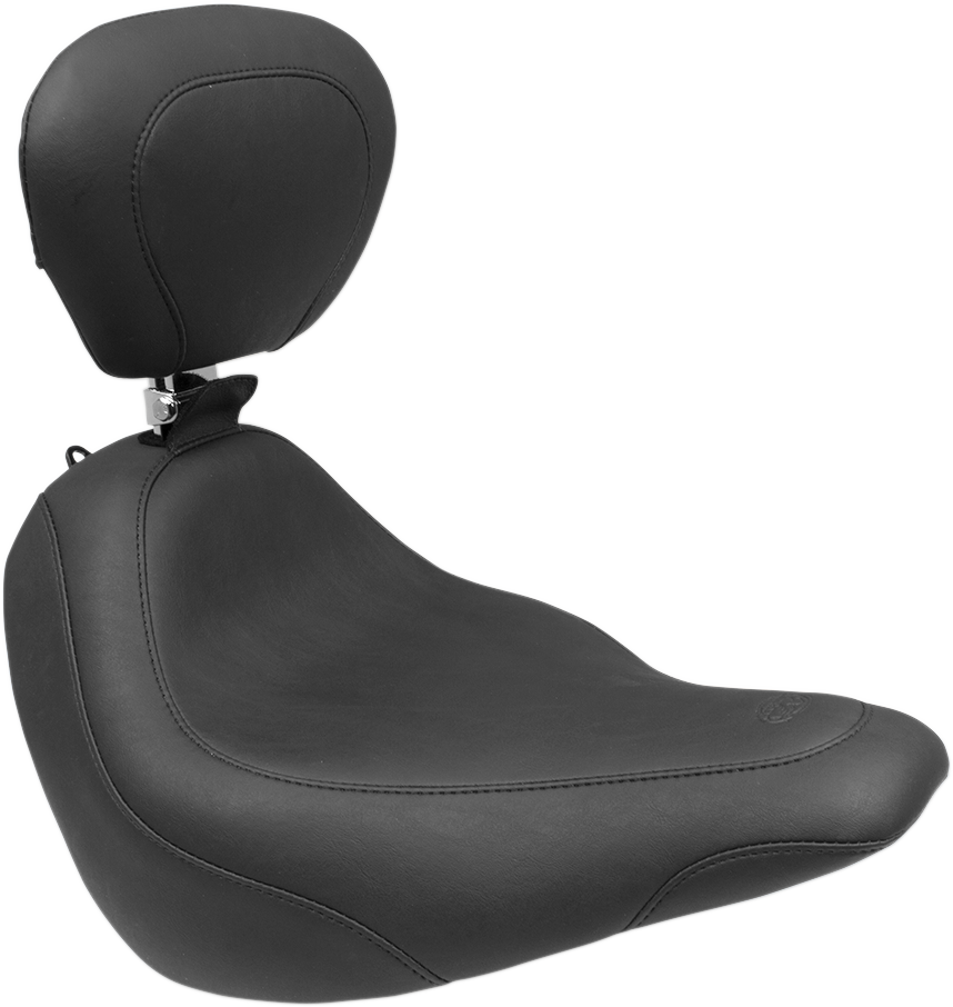 Mustang Wide Tripper Solo Seat & Backrest for 2018-2021 Harley Softail Slim FLSL