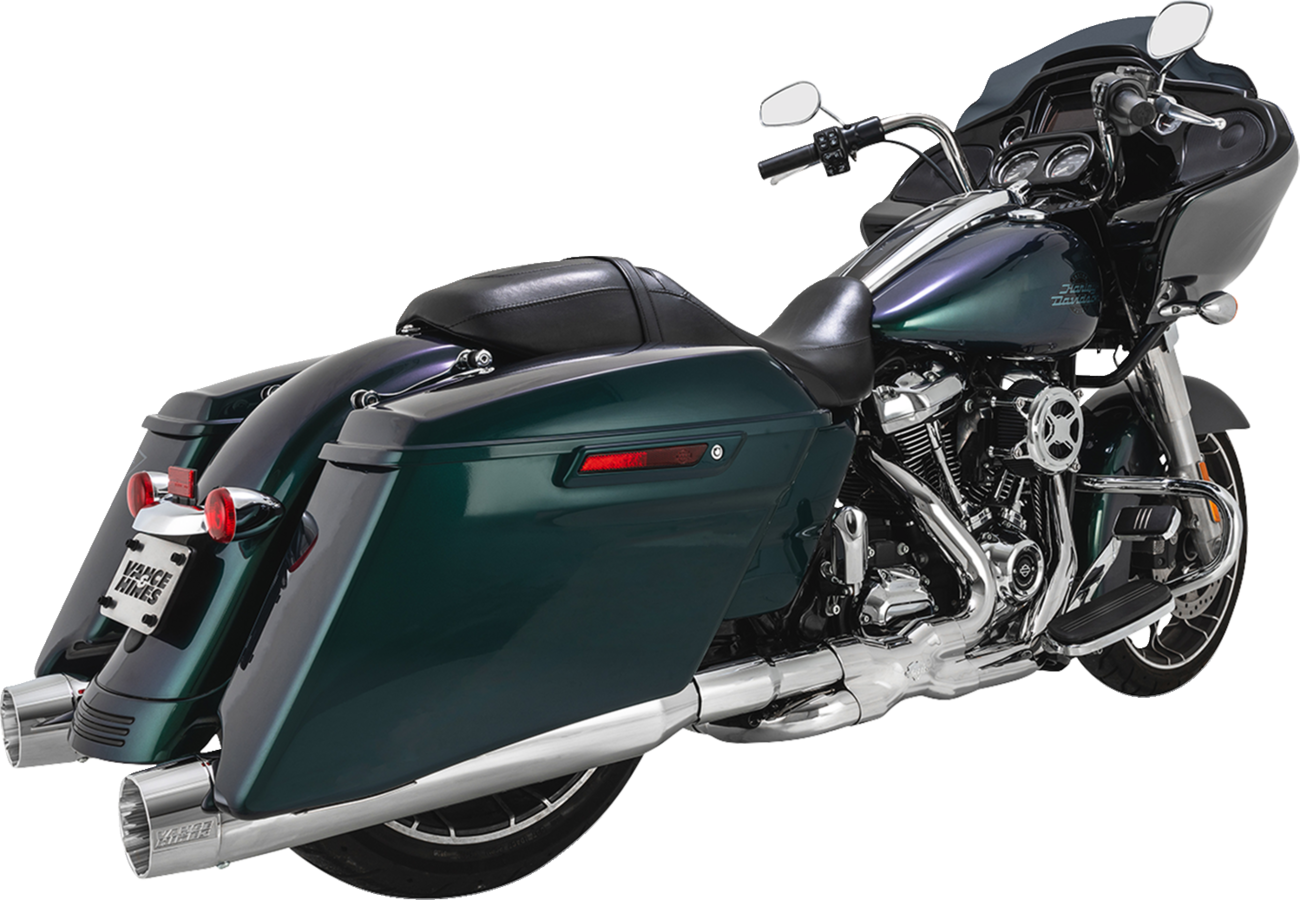 Vance & Hines Blackbird 450 Chrome Slip On Mufflers for 2017-2024 Harley Touring