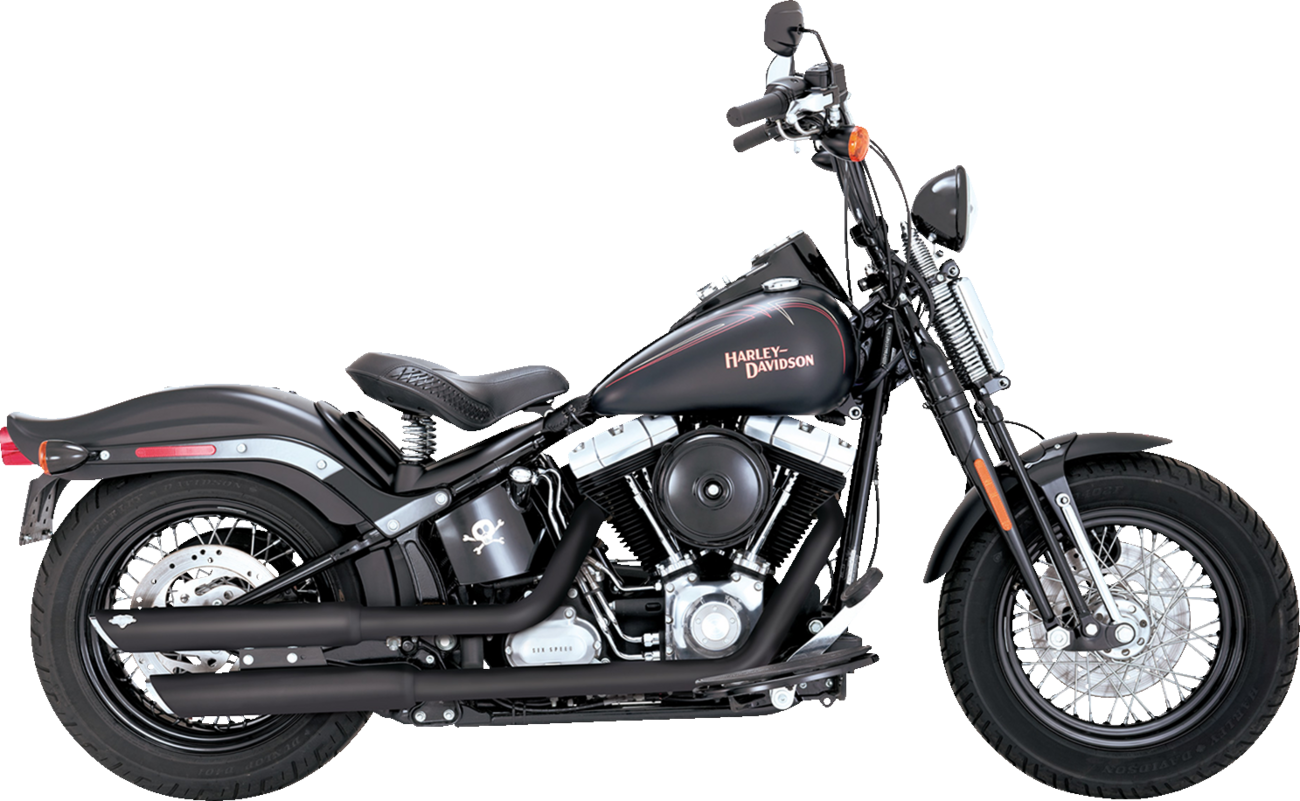 Vance & Hines Twin Slash 3" Mufflers 2007-09 Harley Softail Cross Bones FLSTSB