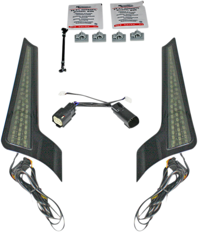 Custom Dynamics Smoke Lens LED Fascia Panel Lights 2010-2013 Harley Touring FLHX