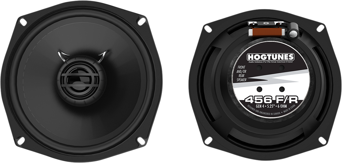 Hogtunes 5.25" Front/Rear Motorcycle Speaker Kit 1998-2005 Harley Touring Models