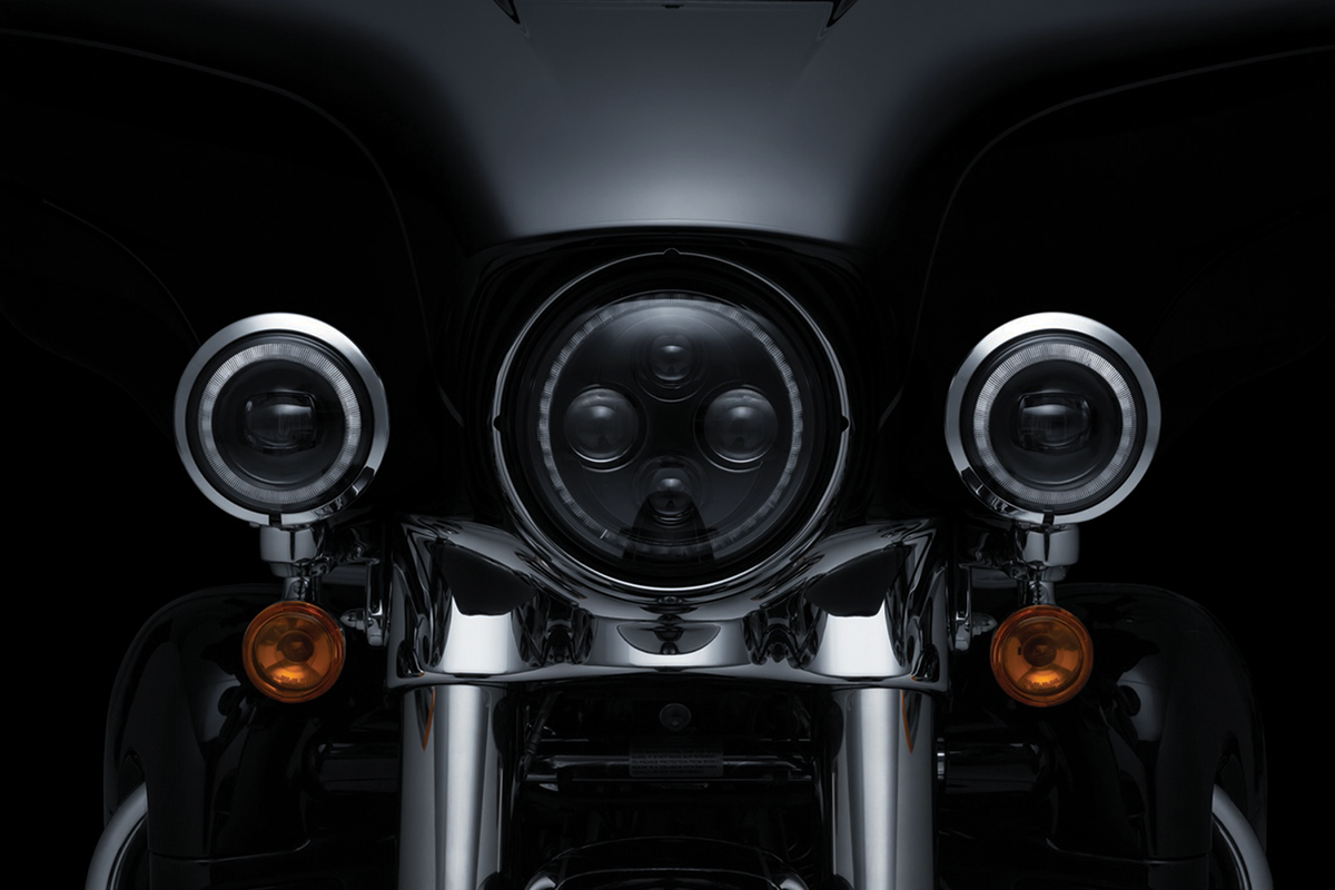 Kuryakyn 2466 4 1/2" Orbit Vision LED Passing Spot Lamps Spotlights for Harley