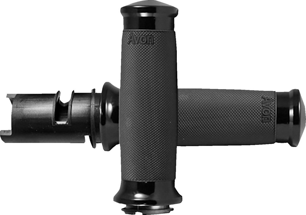 Avon Custom Contour Black TBW Hand Grips for 2023-2025 Harley Touring Softail