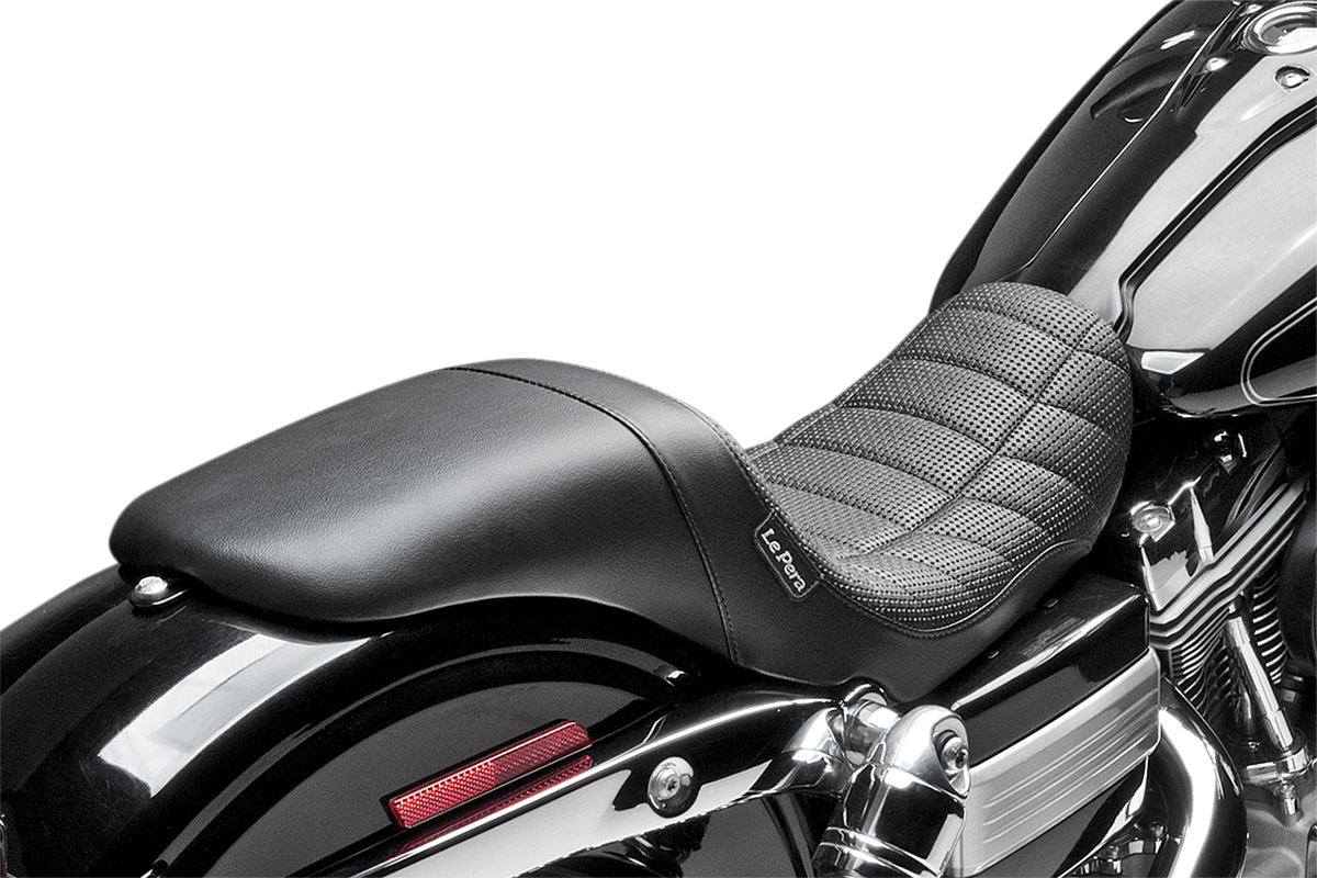 Le Pera Daytona Sport Flat Track Stitch Seat fits 2006-2017 Harley Dyna FXD