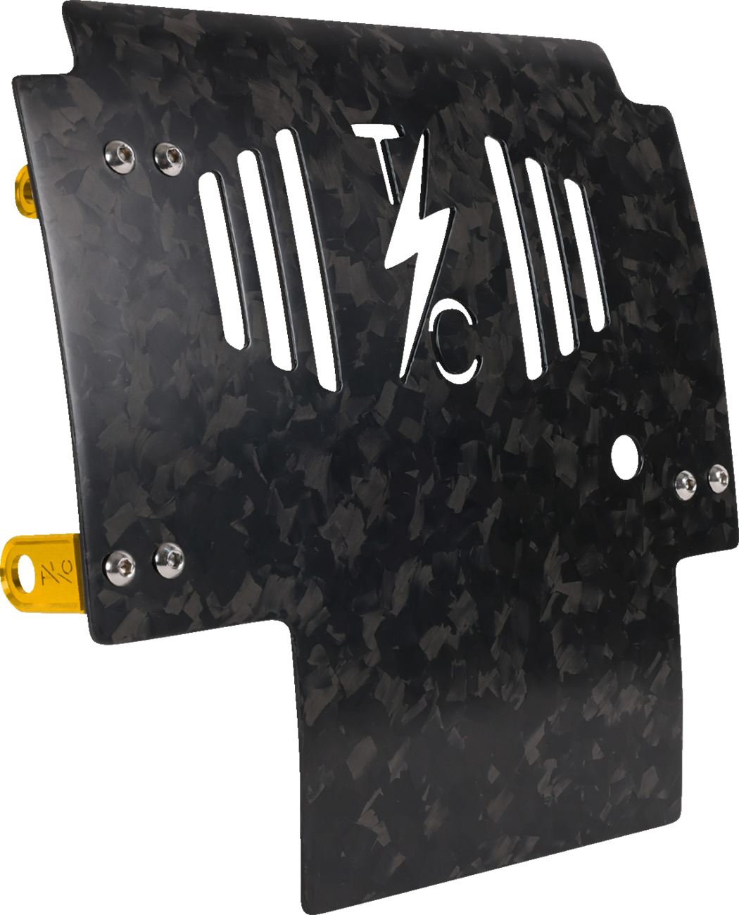 Thrashin Carbon Fiber Forged Gold Skid Plate fits 2023-2025 Harley Touring FLHX