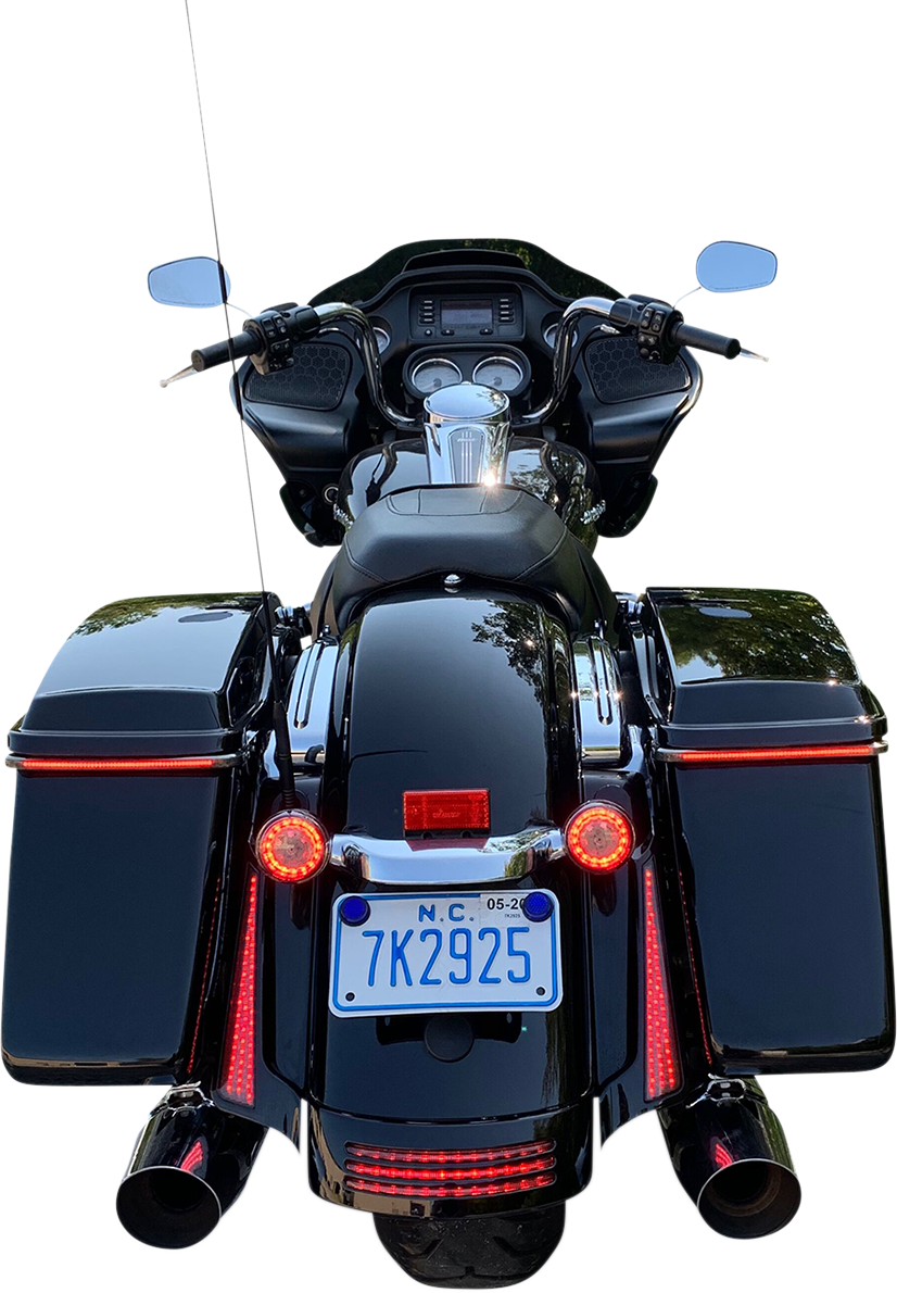 Custom Dynamics Smoke Lens LED Fascia Panel Lights 2010-2013 Harley Touring FLHX