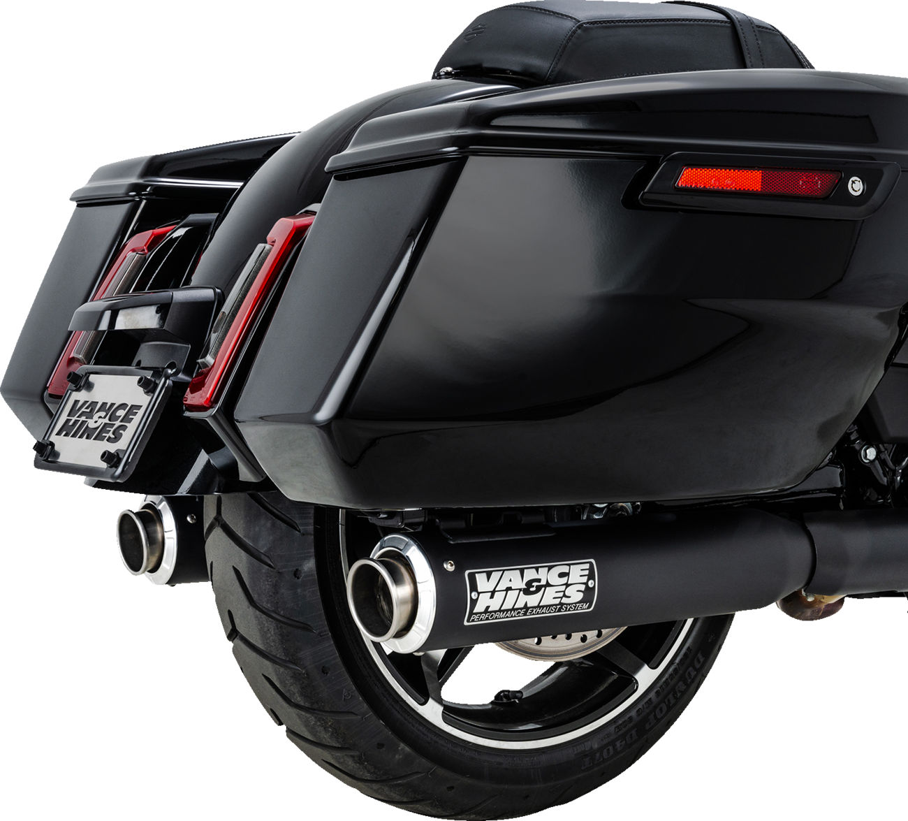 Vance & Hines Supersport Black Slip On Mufflers for 2018-2024 Harley Touring M8