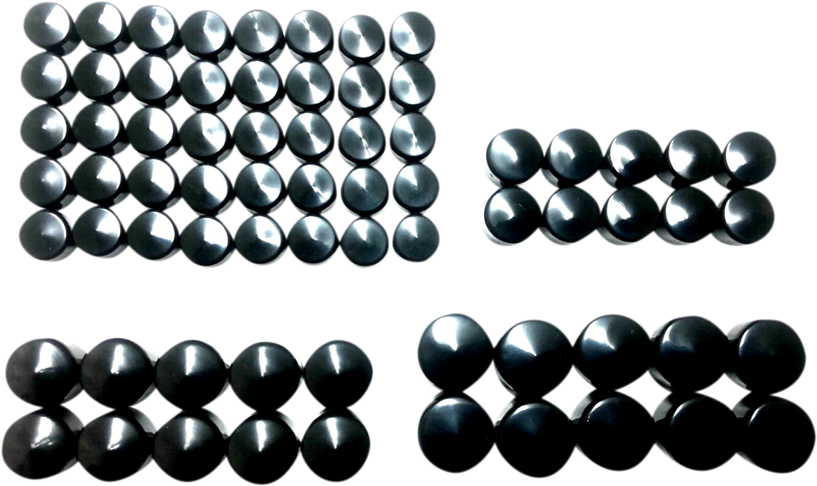 Drag Specialties Black Engine Bolt Cover Kit 2017-2024 Harley Touring M8