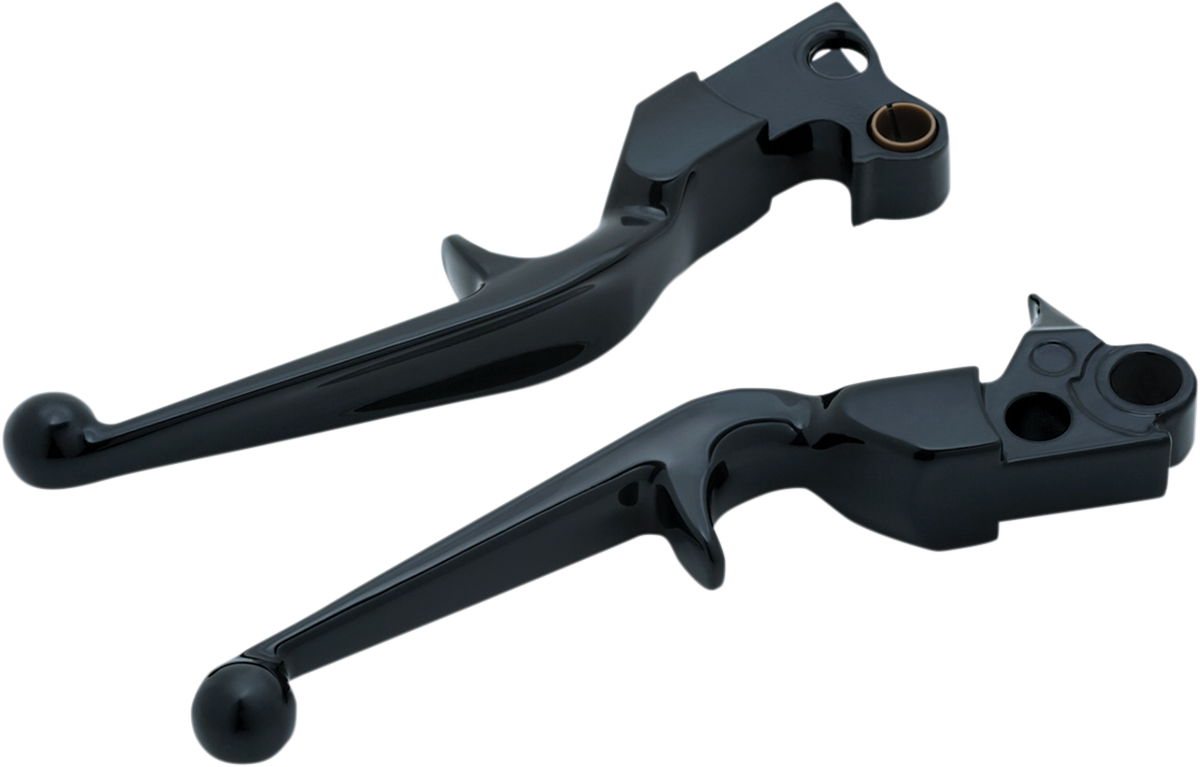 Kuryakyn 1845 Trigger Brake & Clutch Lever Set 96-17 Harley Dyna Touring Softail