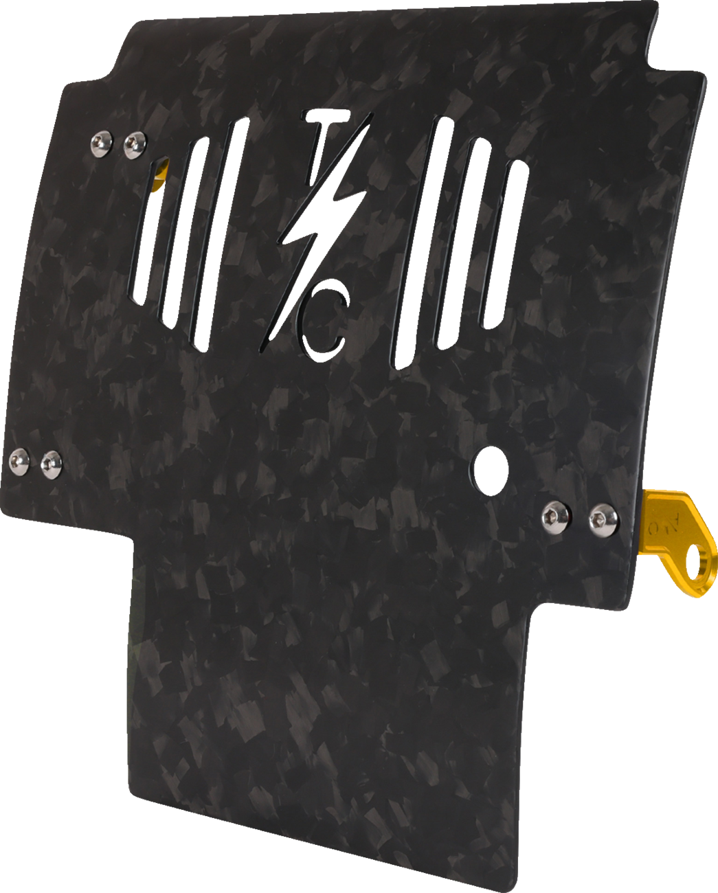 Thrashin Carbon Fiber Forged Gold Skid Plate fits 2023-2025 Harley Touring FLHX