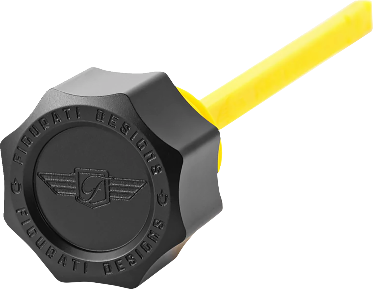 Figurati Curved Black Magnetic Engine Oil Dipstick fits 2017-2024 Harley Touring