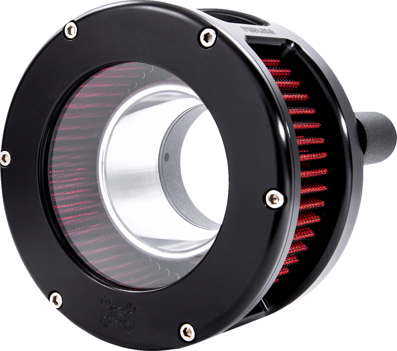 Feuling BA Series Clear Black Red Air Cleaner Kit 2017-24 Harley Touring Softail