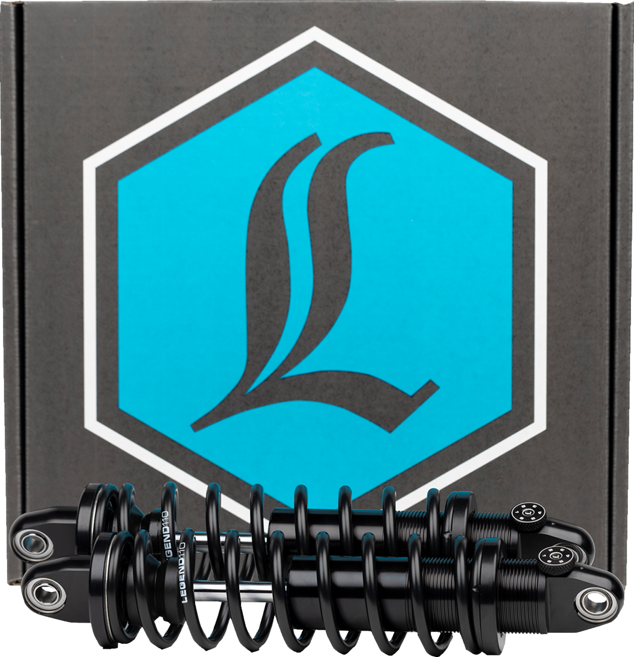 Legend Revo-A Black 12" Heavy Duty Rear Shocks for 1991-2017 Harley Dyna FXD