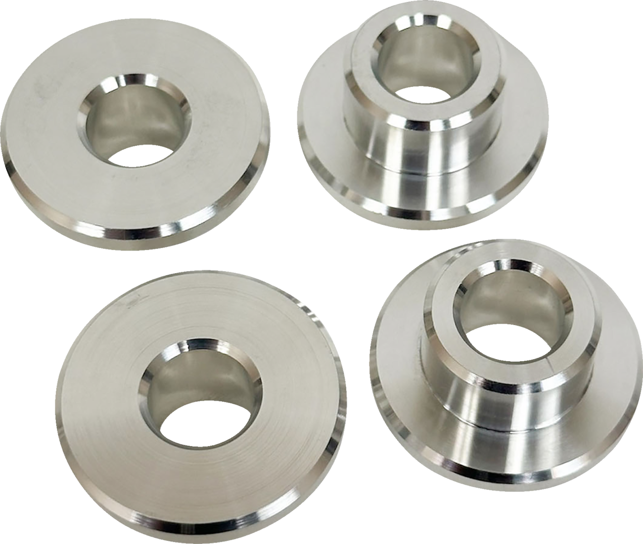 Pro One Solid Raw Aluminum Riser Bushing Kit for 1983-2021 Harley Davidson