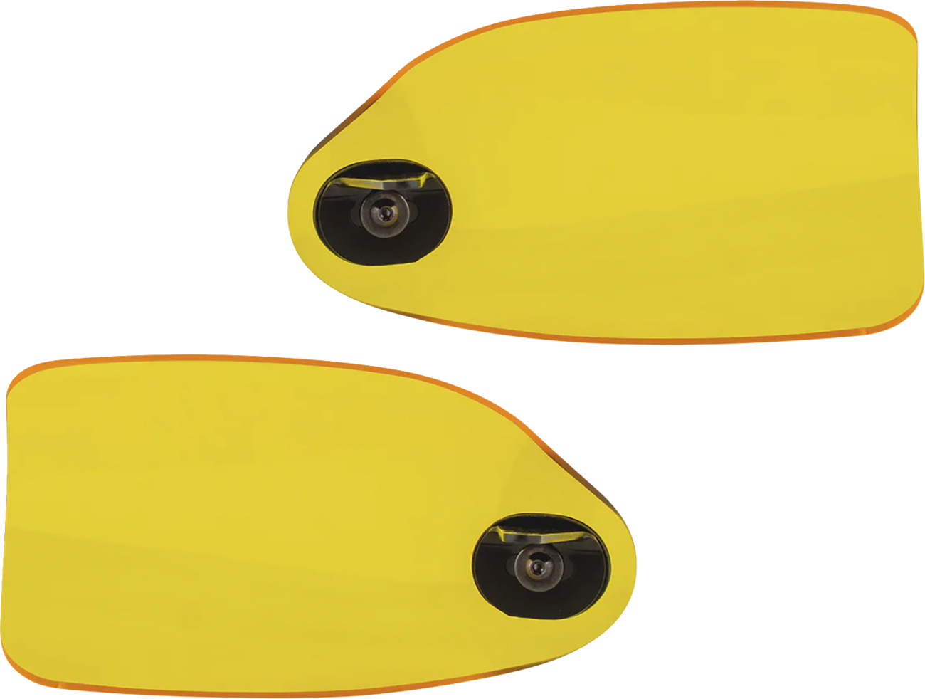 Klock Werks Flare Yellow Hand Guards fits 2002-2025 Harley Hydraulic Clutch