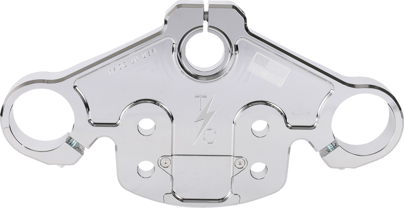 Thrashin Supply Chrome Top Triple Tree for 2024 Harley Road Glide TSC-2921-3