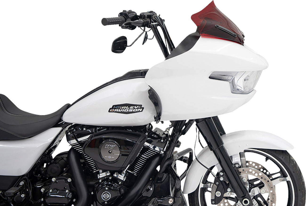 Klock Werks Kolor Flare 10" Red Windshield for 2023-2025 Harley Road Glide FLTR
