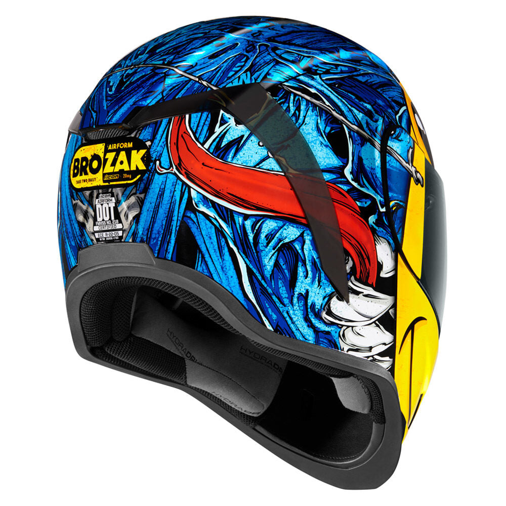 Icon Airform Dino Fury Blue MIPS Unisex Adult Motorcycle Street Full Face Helmet