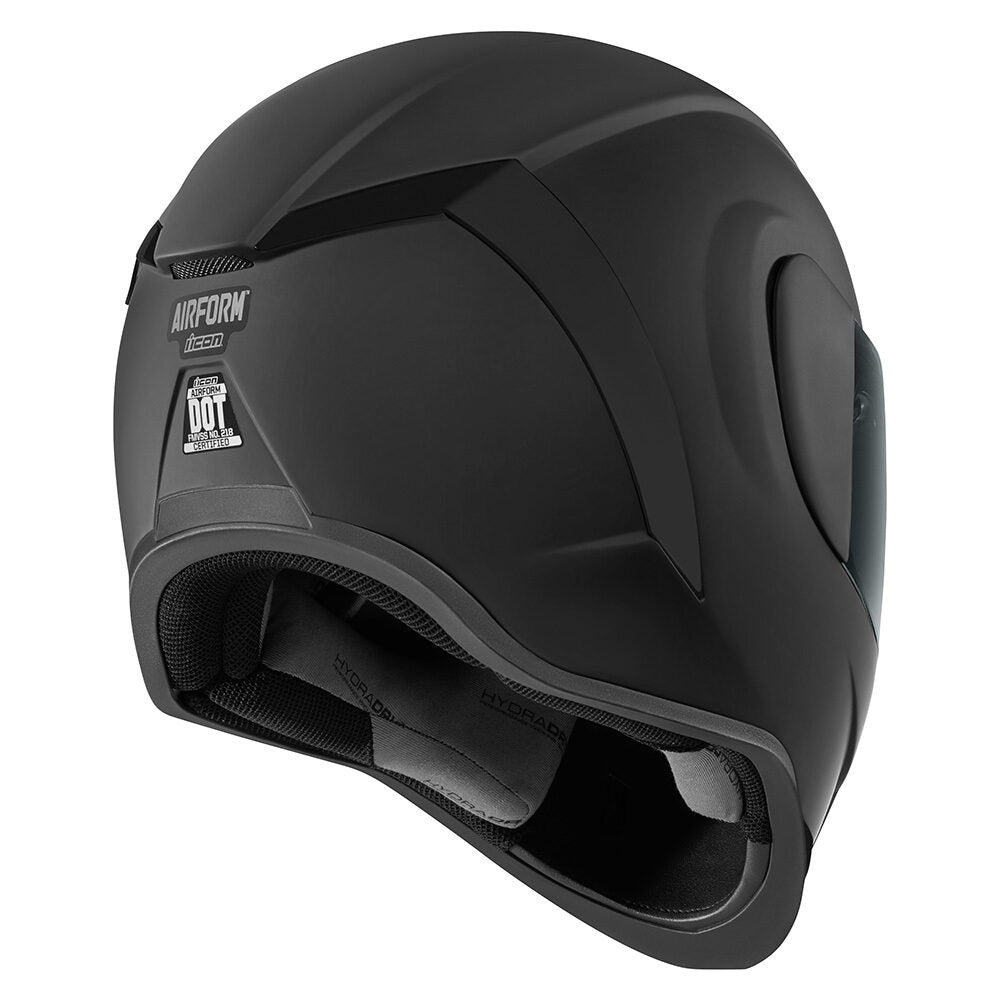 Icon Airform Rubatone Dark Unisex Adult Motorcycle Street Full Face Helmet