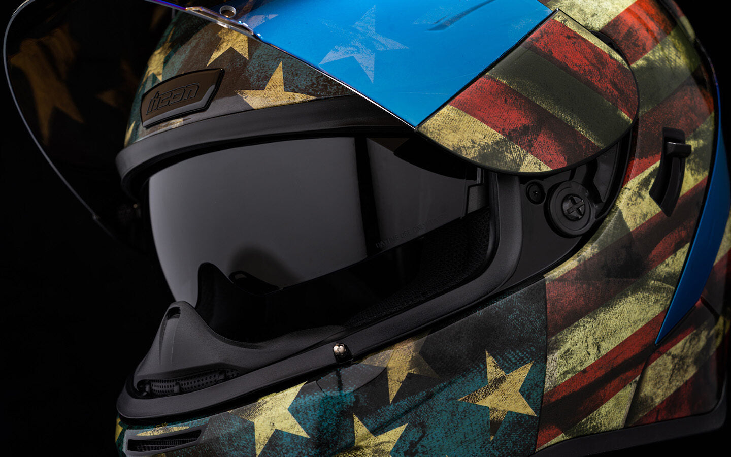 Icon Airform Old Glory Unisex Adult Street Riding Motorcycle Full Face Helmet