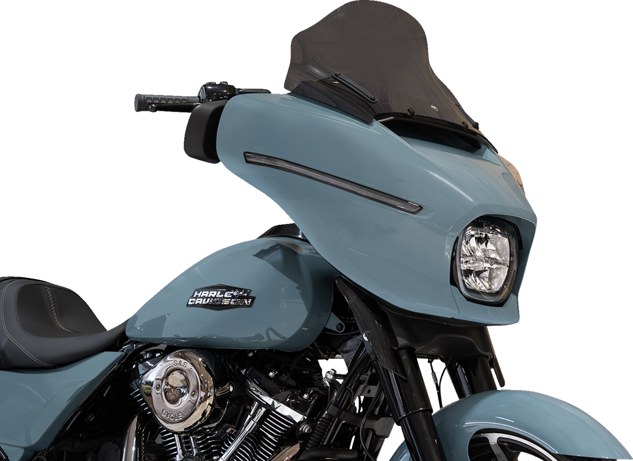Klock Werks Flare 12" Dark Smoke Windshield for 2023-2025 Harley Street Glide