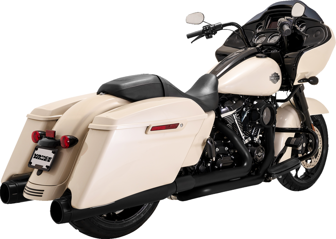 Vance & Hines Dresser Duals Black Header System for 2017-2023 Harley Touring M8