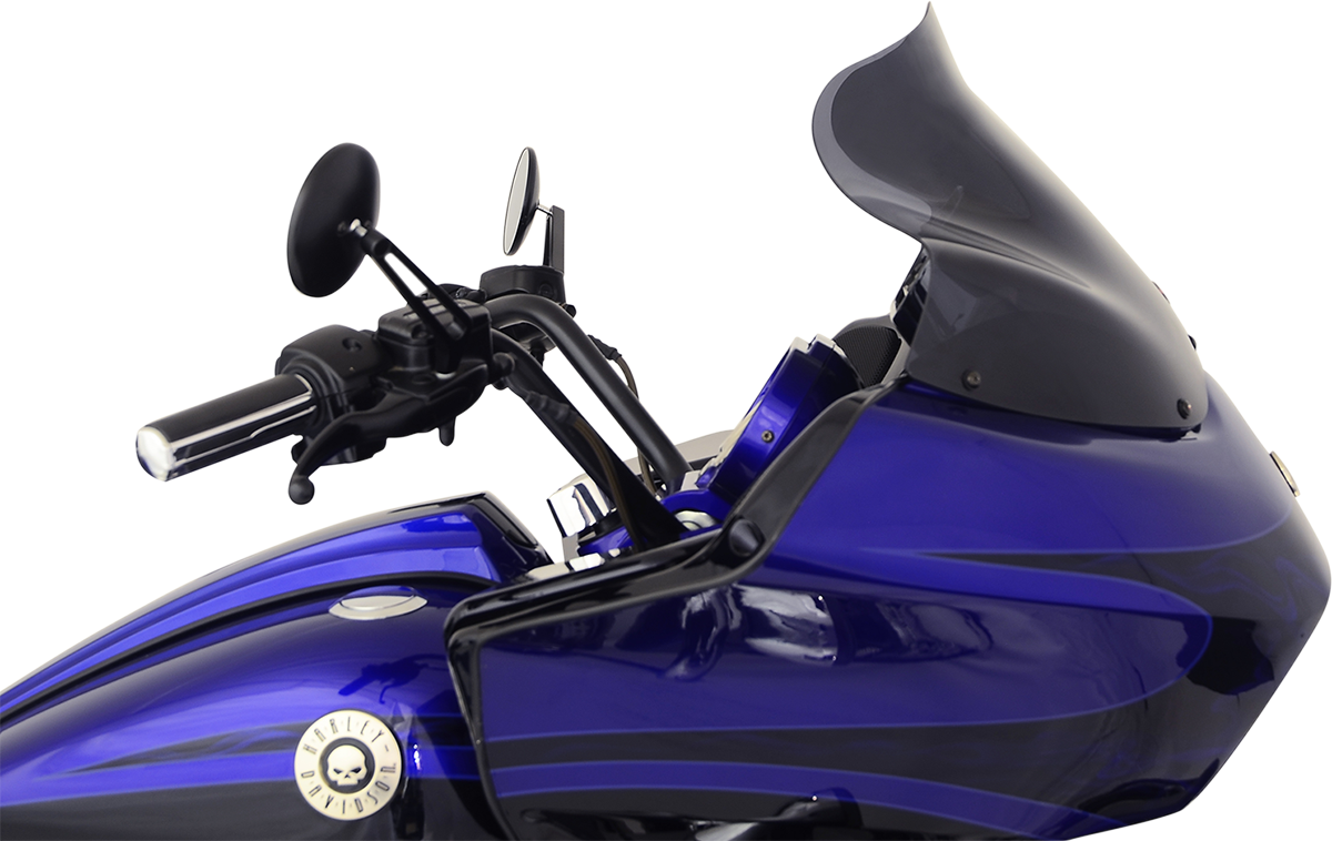Klock Werks 12'' Dark Smoke Sport Flare Windshield for 1998-13 Harley Road Glide