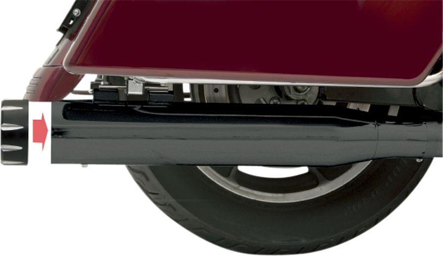 Bassani Black Quick Change Exhaust Mufflers 1995-2016 Harley Touring FLHT FLHX