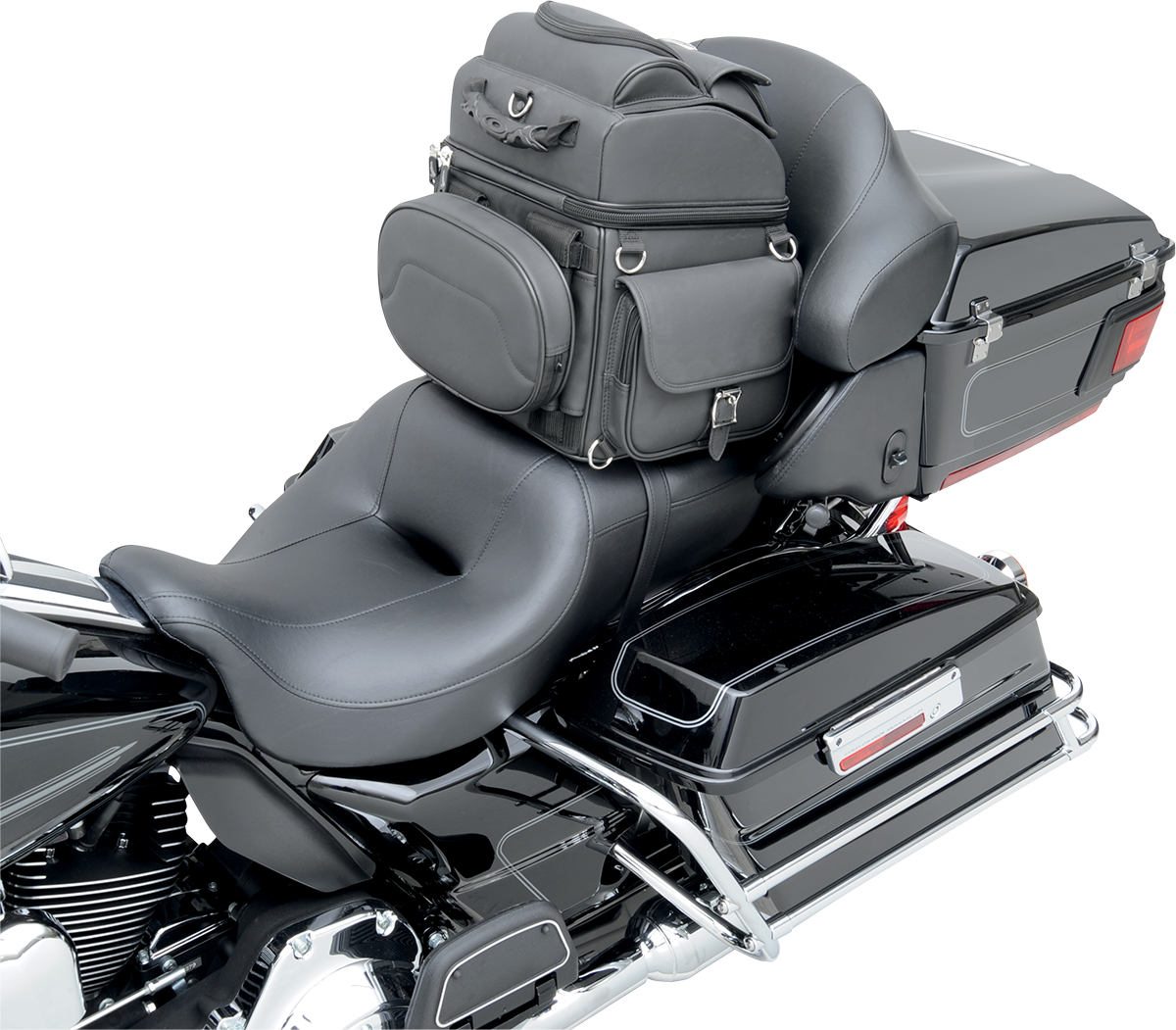 Saddlemen BR1800EX Motorcycle Back Seat Sissy Bar Bag Luggage For Harley