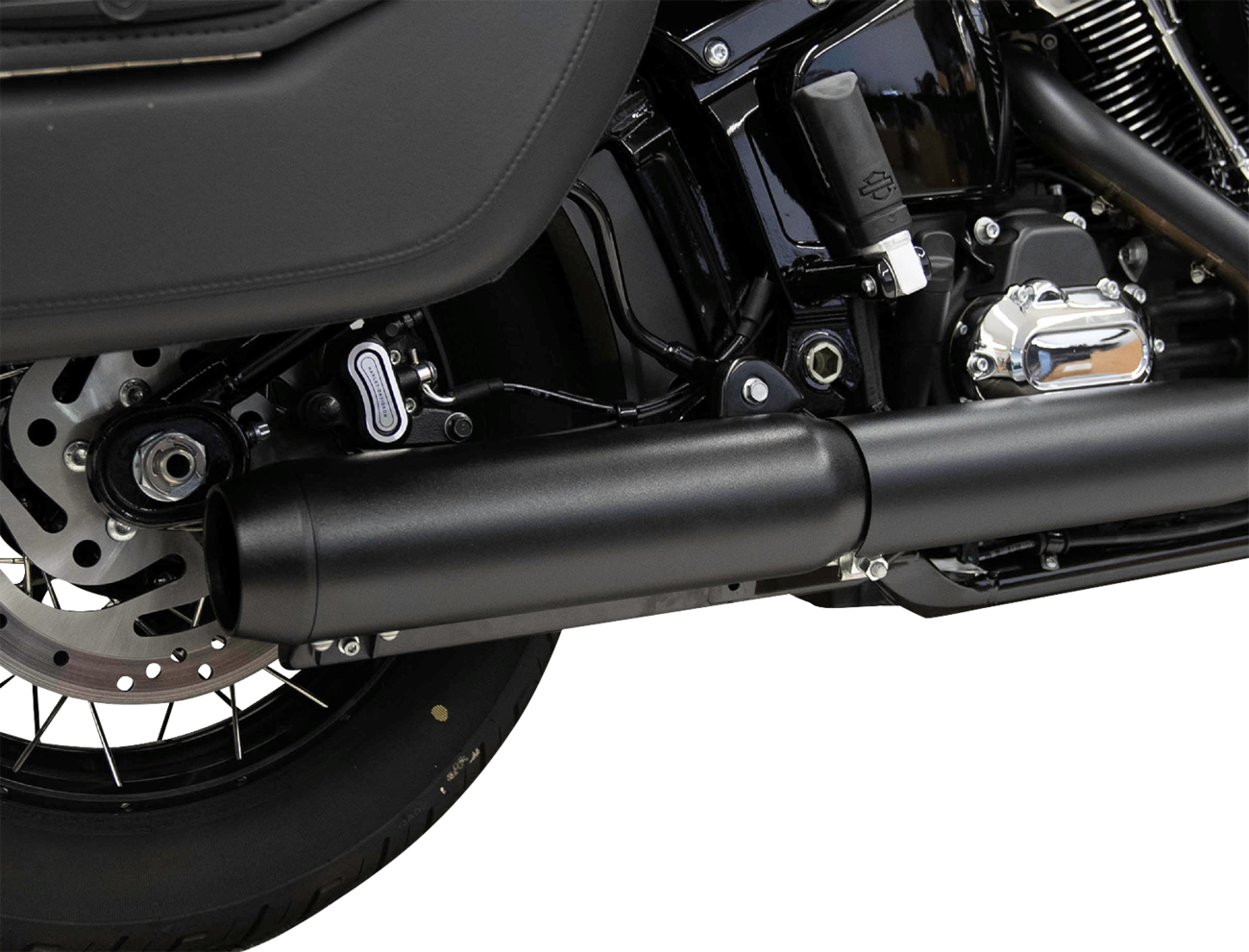 Bassani 4" Black Slip On Muffler fits 2025 Harley Softail FLHC FXBB FXLRST