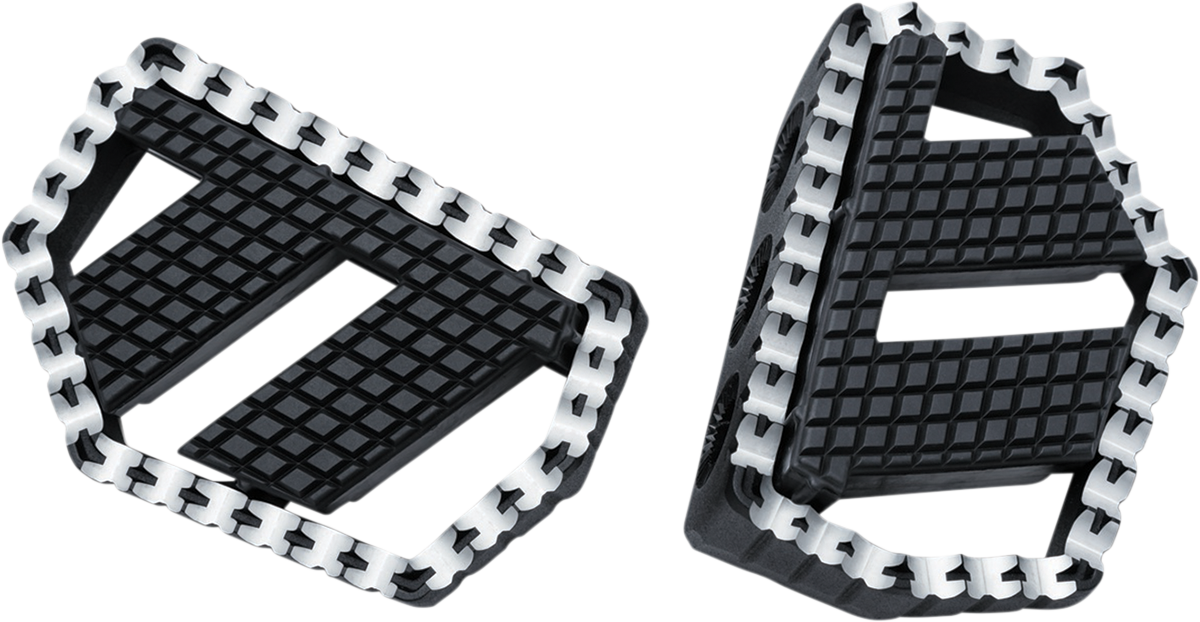 Kuryakyn 3285 Riot Black Universal Motorcycle Mini Floorboard Kit for Harley