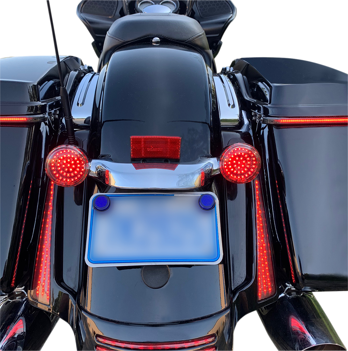 Drag Specialties 1157 Red LED Bullet Turn Signal Inserts 07-21 Harley Touring