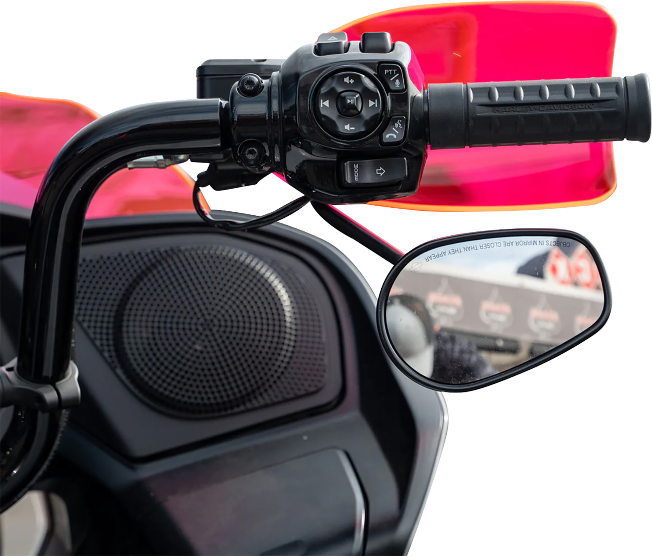 Klock Werks Flare Pink Ice Hand Guards fits 2002-2025 Harley Hydraulic Clutch