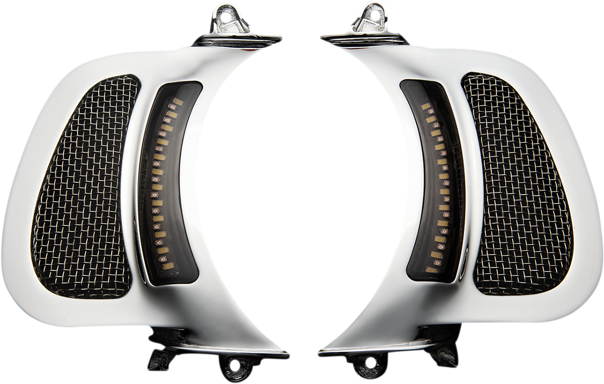 Custom Dynamics LED Fairing Vent Inserts 2015-2024 Harley Road Glide Models