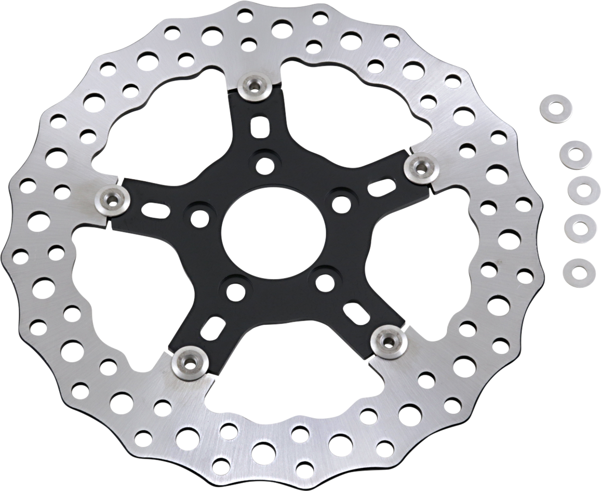 Arlen Ness Jagged 11.8 Floating Front Brake Rotor 06-17 Harley Softail Touring