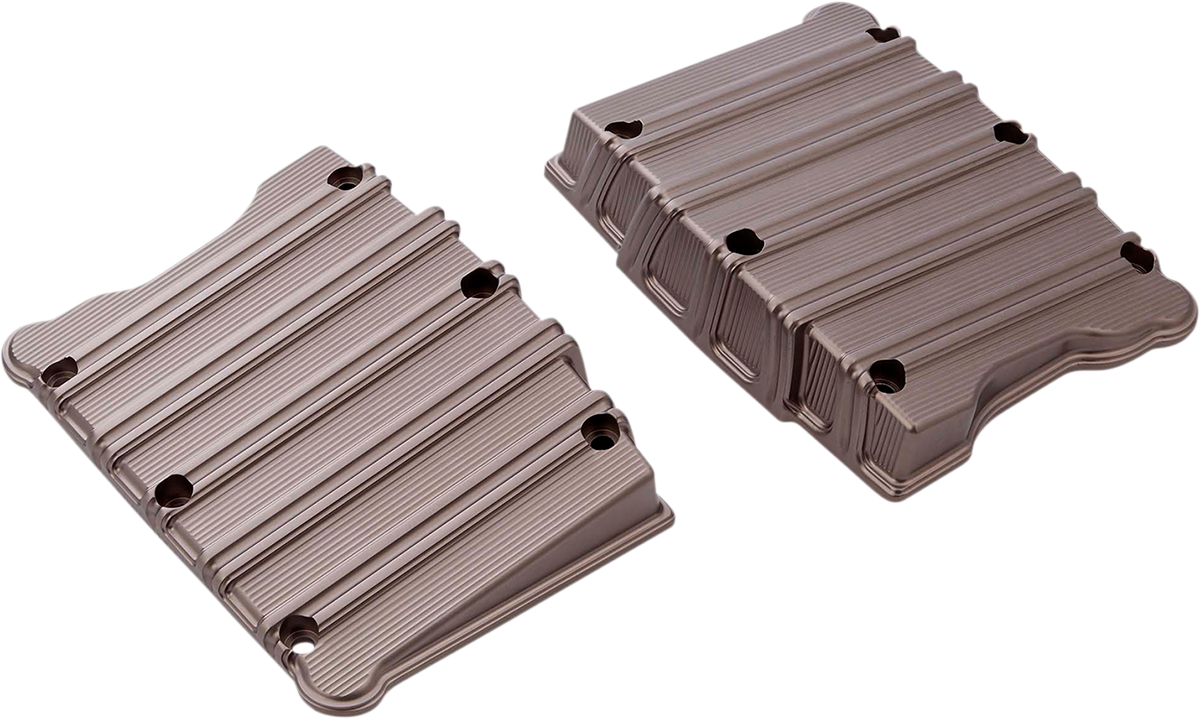 Arlen Ness 10 Gauge Titanium Rocker Box Top Covers 99-17 Harley Softail Touring